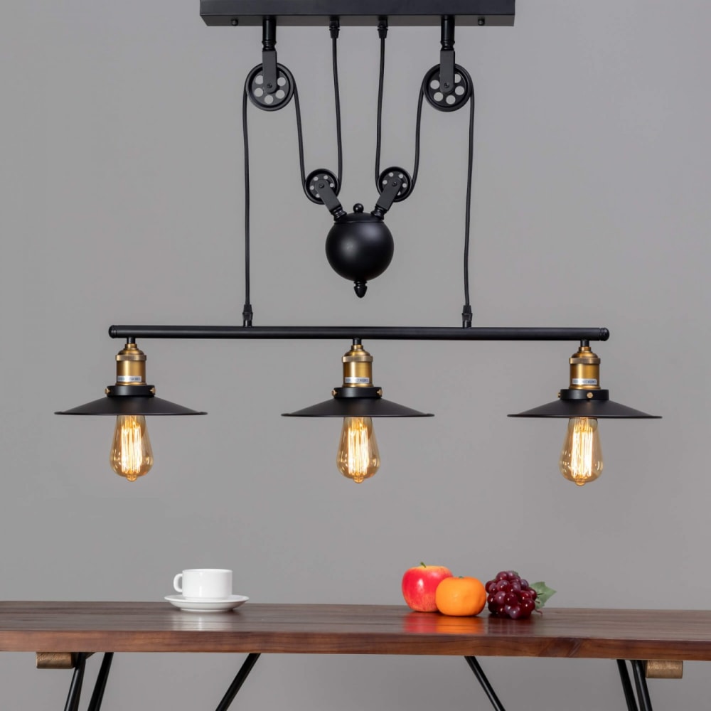 Suspension en métal noir 88 cm — vue 3