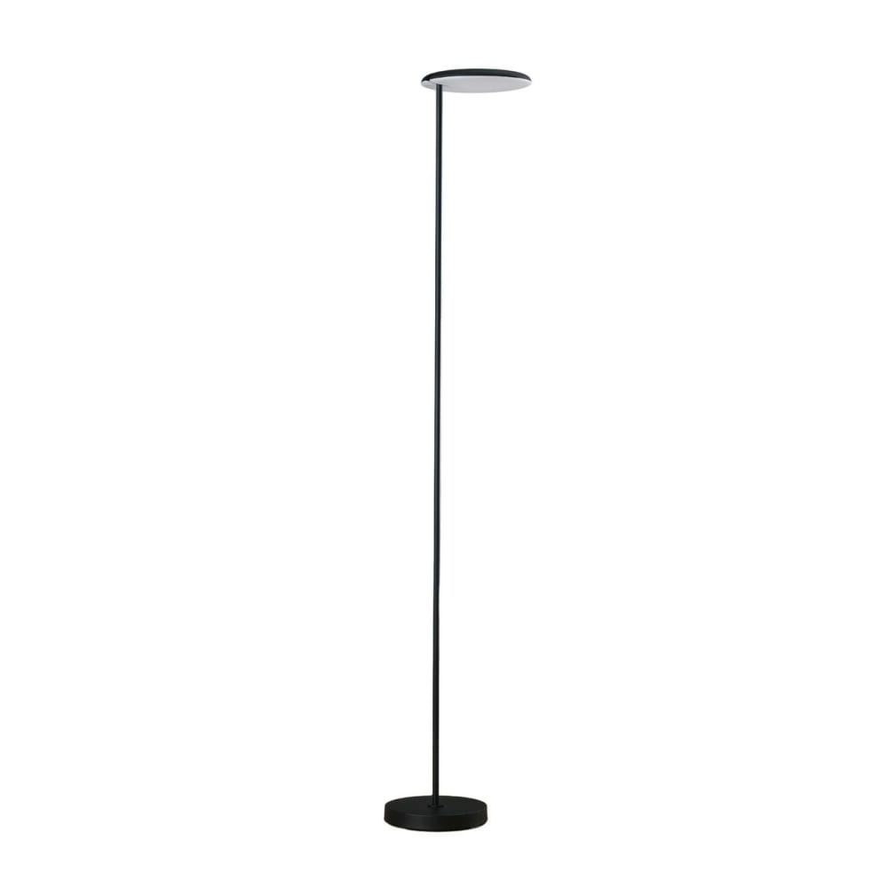 Lampadaire en aluminium, fer et pvc noir 182 cm