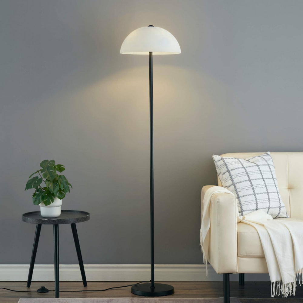 Lampadaire en verre noir et blanc 155 cm — vue 4