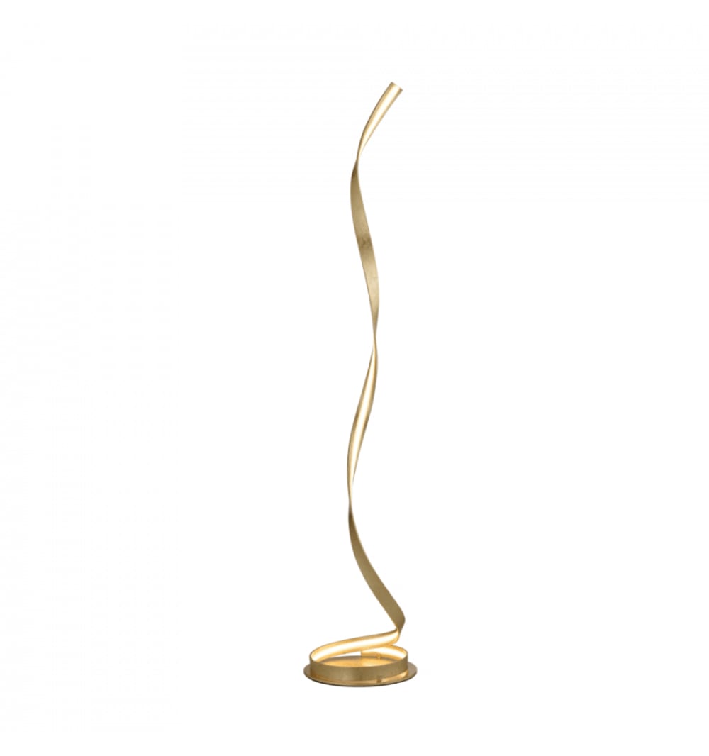 Lampadaire en métal et aluminium doré / laiton 121 cm