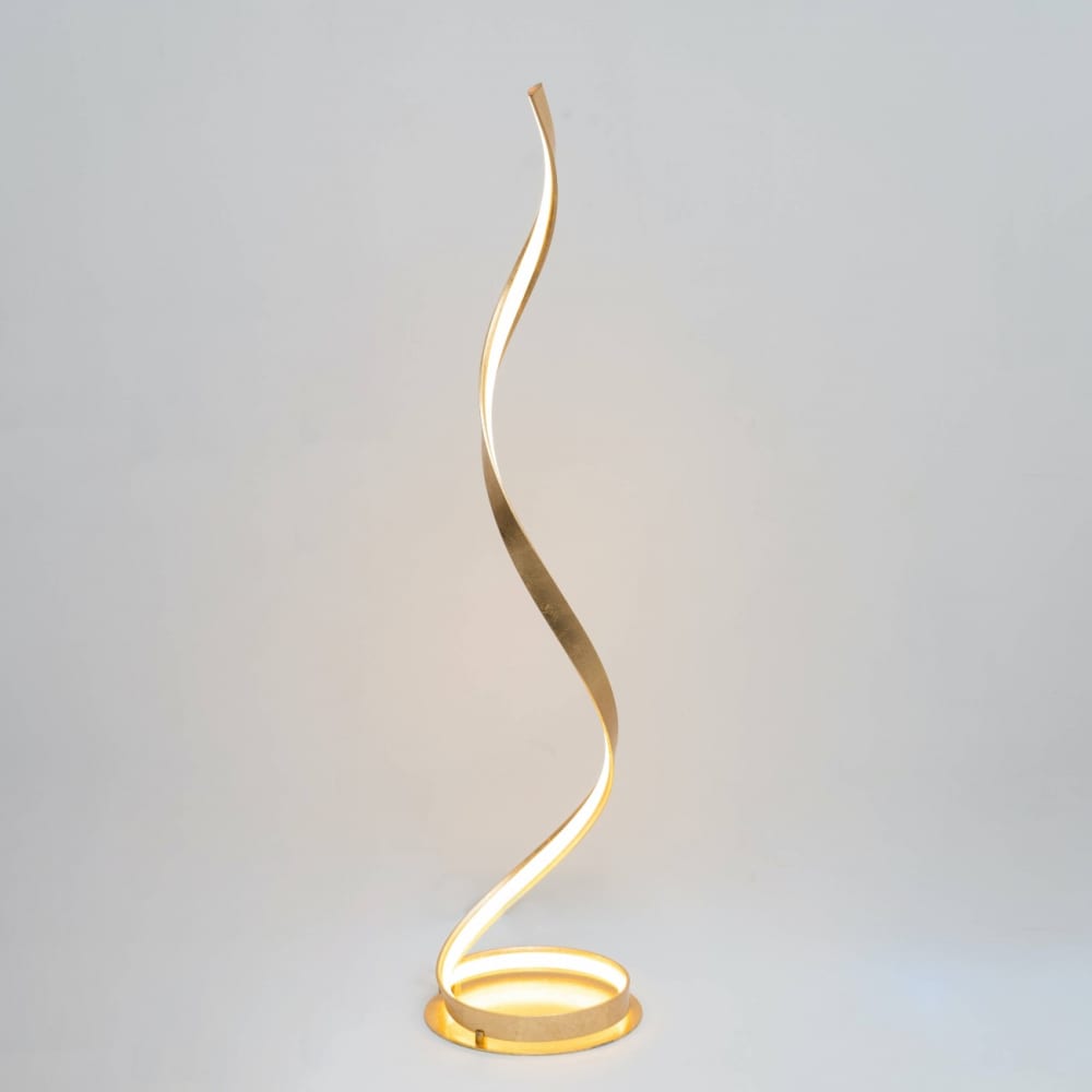 Lampadaire en métal et aluminium doré / laiton 121 cm — vue 4