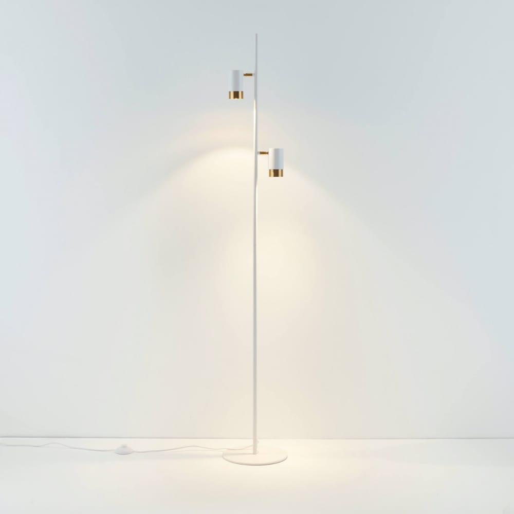 Lampadaire en aluminium blanc 160 cm — vue 4