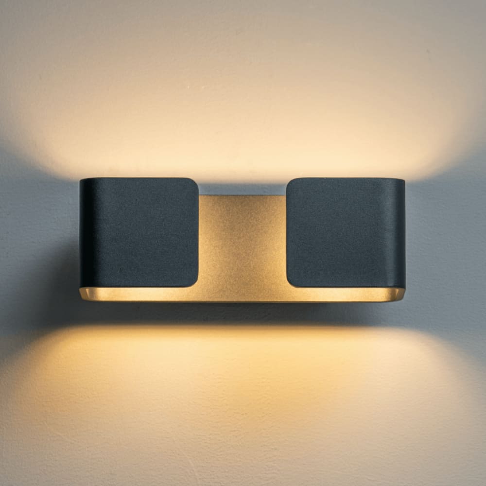 Applique en métal et aluminium noir 23.5 cm - Maisons du Monde