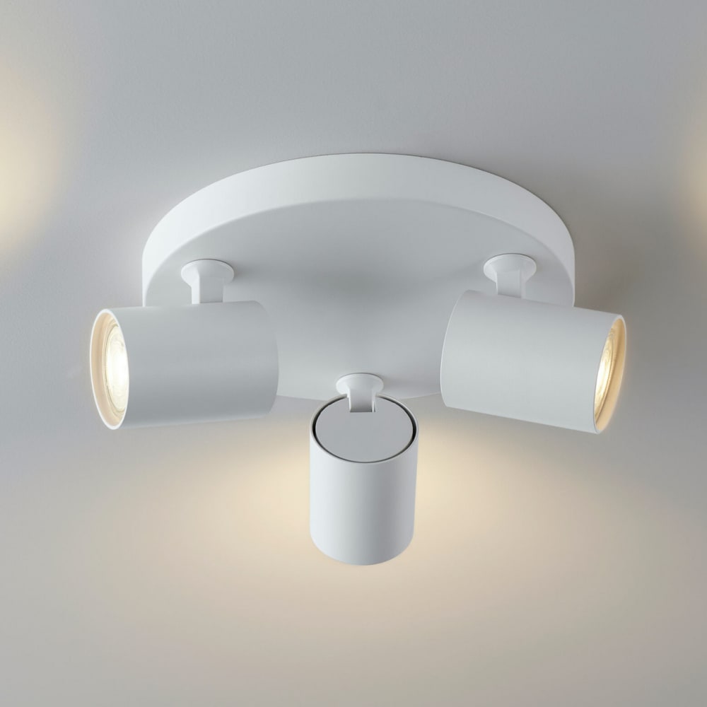 Plafonnier en aluminium blanc 22 cm — vue 4