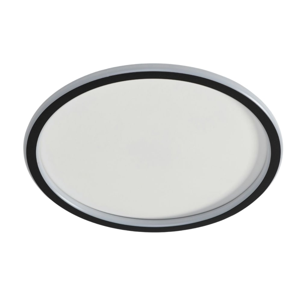 Kosilum Deckenleuchte aus Metall und Acryl 4,5 cm, Schwarz Schwarz Metall