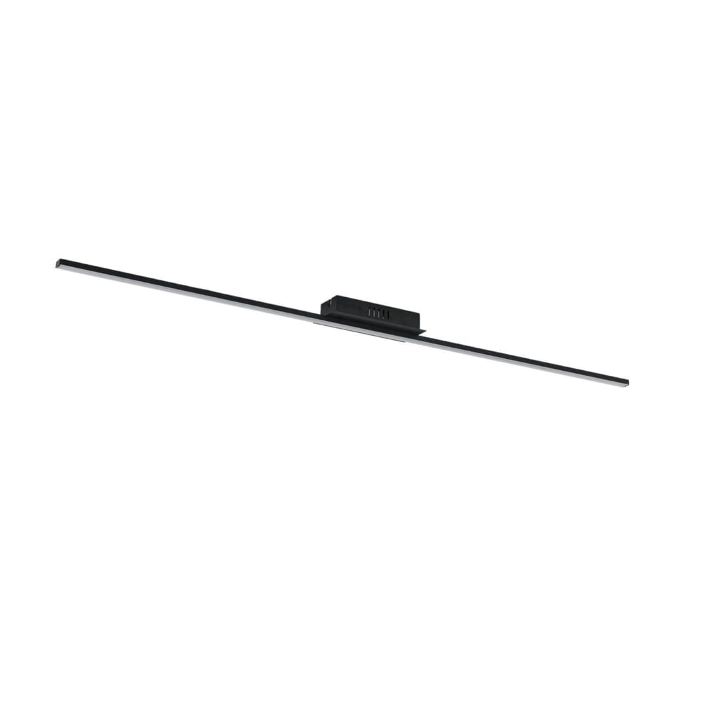 Kosilum Deckenleuchte aus Metall und Aluminium 122 cm, Schwarz Schwarz Metall