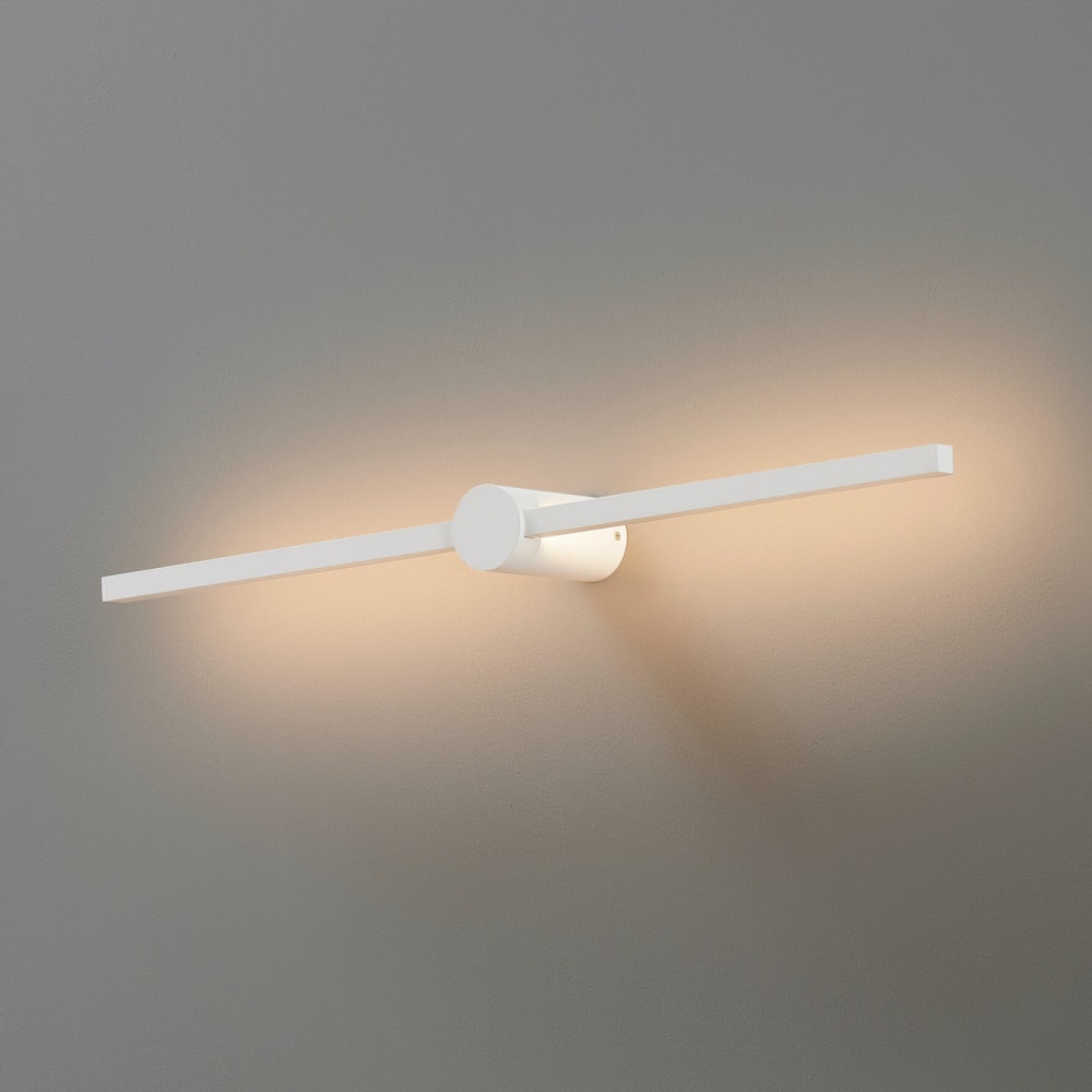 Applique en métal et aluminium blanc 80 cm - Maisons du Monde