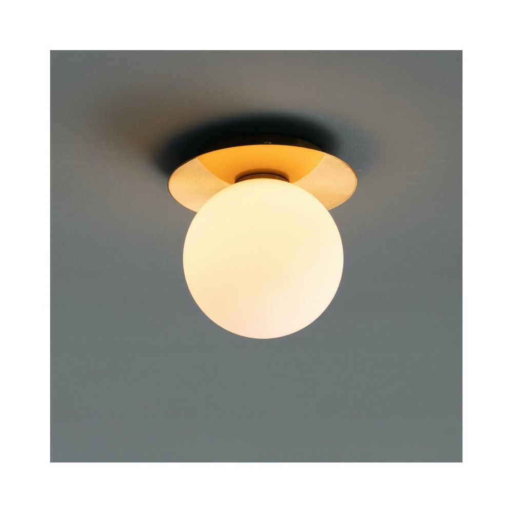 Applique en verre laiton et blanc 18 cm — vue 4