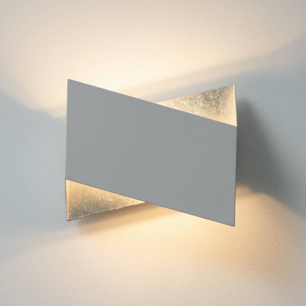 Applique en métal blanc et argenté 23 cm — vue 4
