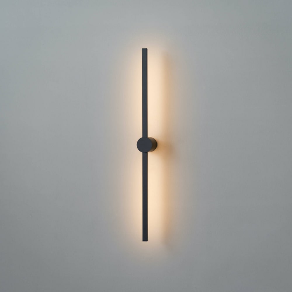 Applique en métal et aluminium noir 80 cm — vue 4