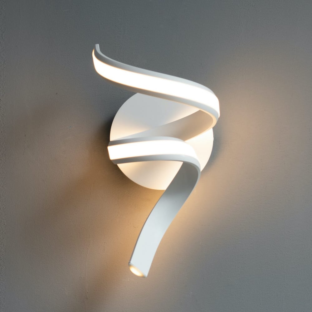 Applique en métal et aluminium blanc 38 cm - Maisons du Monde