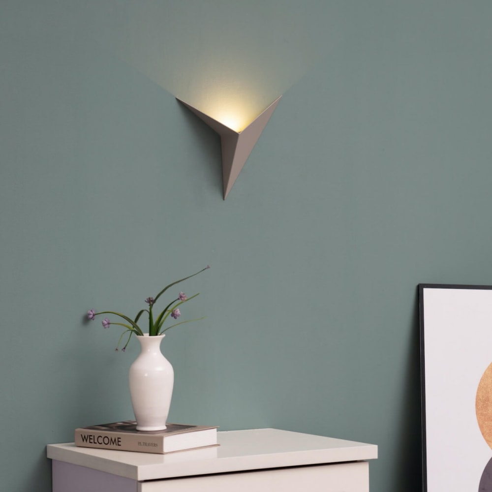 Applique en aluminium gris 24.5 cm — vue 4