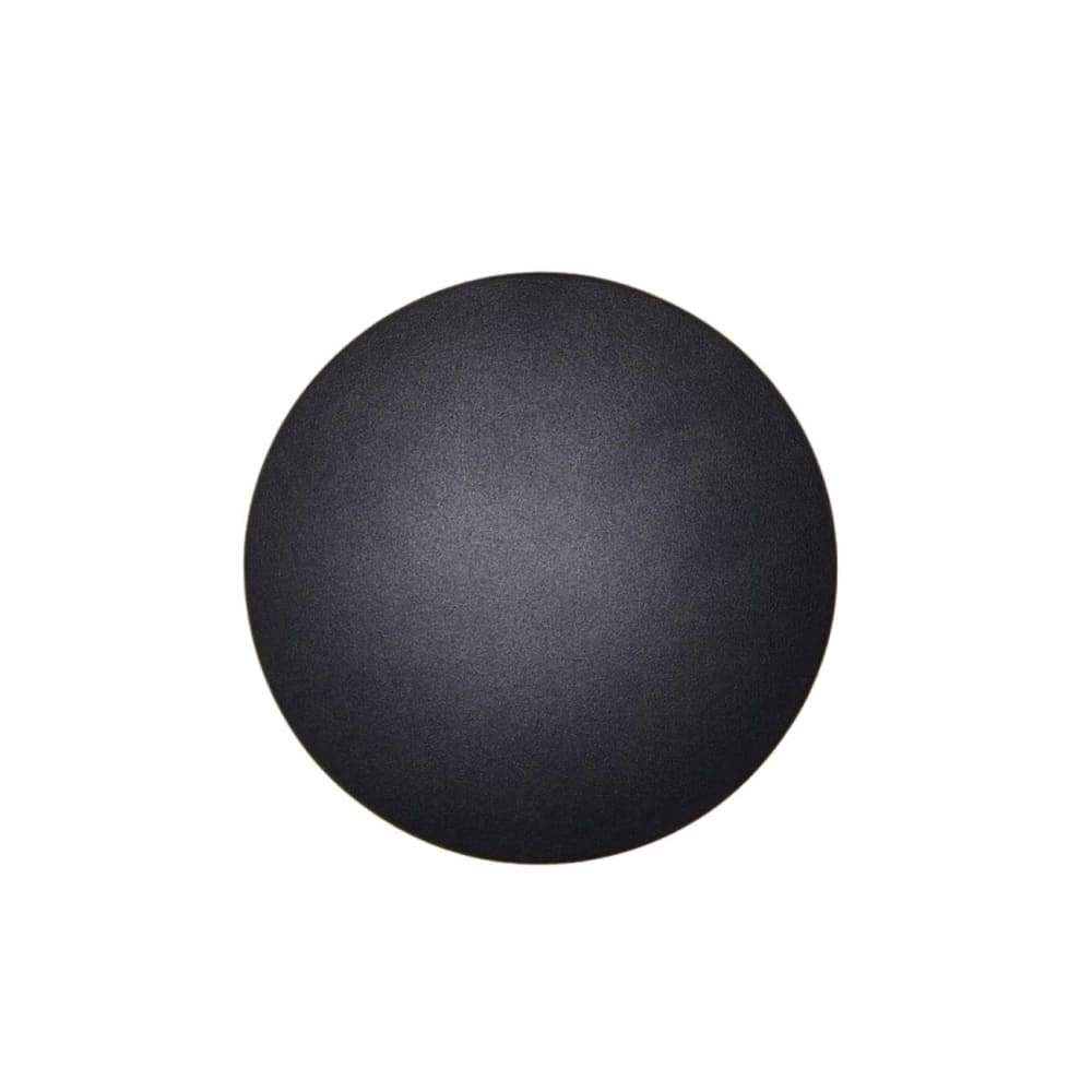 Kosilum Wandleuchte aus Aluminium 18 cm, Schwarz Schwarz Metall
