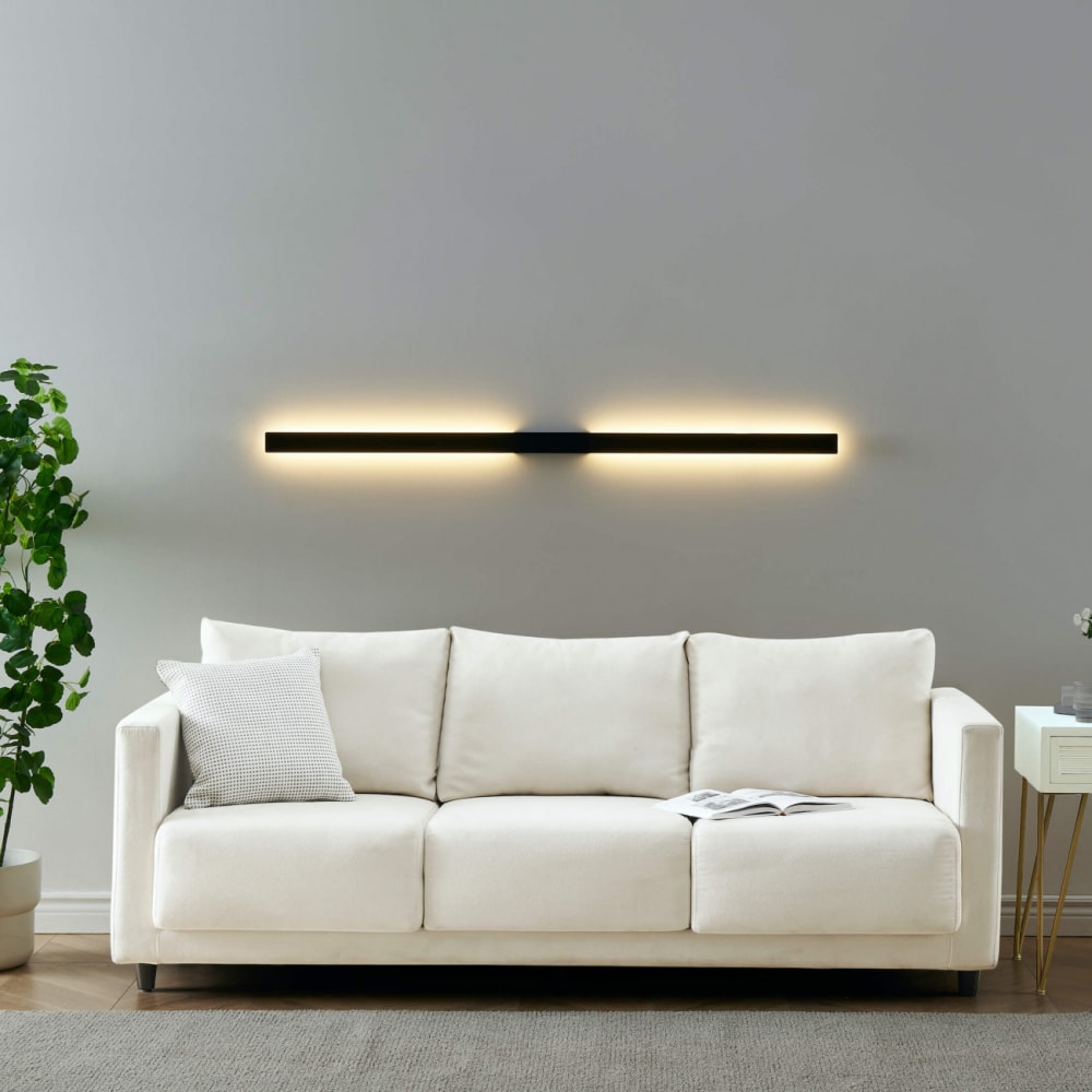 Applique en aluminium noir 144 cm - Maisons du Monde