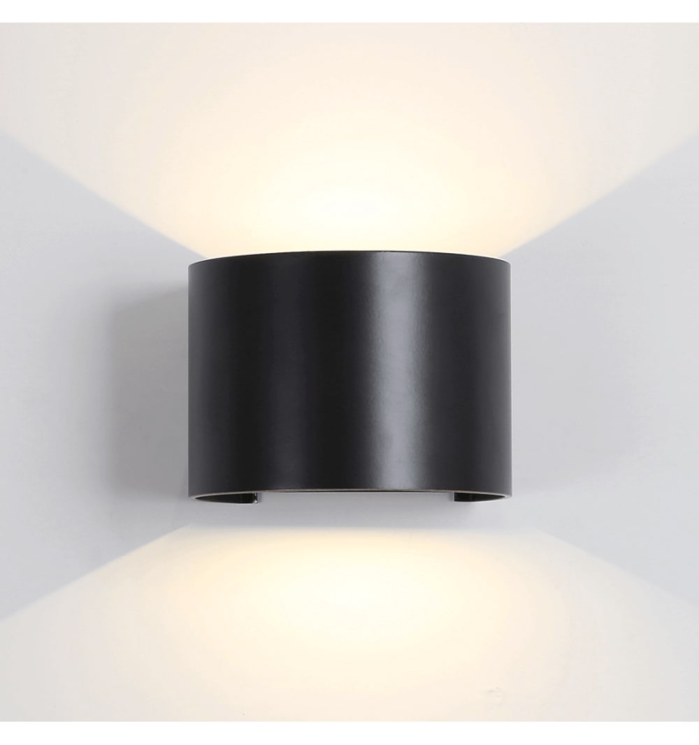 Applique en aluminium noir 14 cm — vue 3