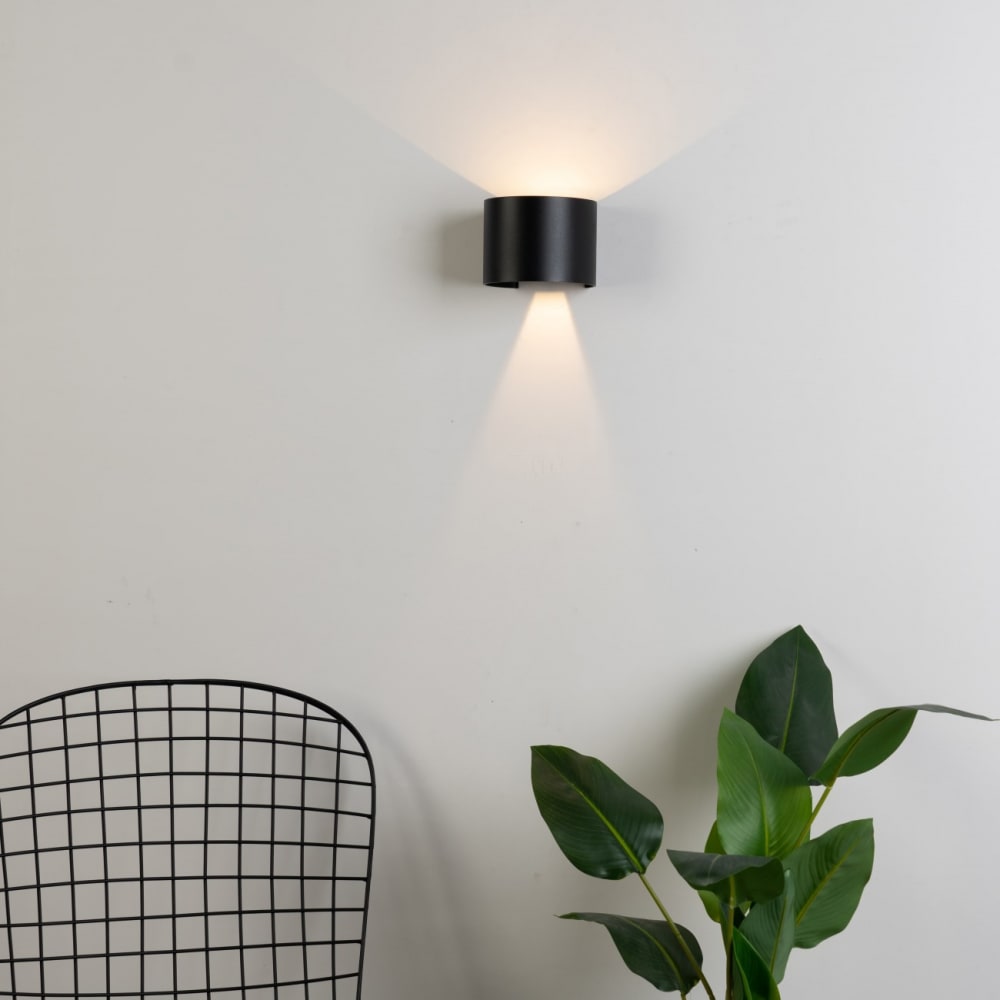 Applique en aluminium noir 14 cm — vue 4