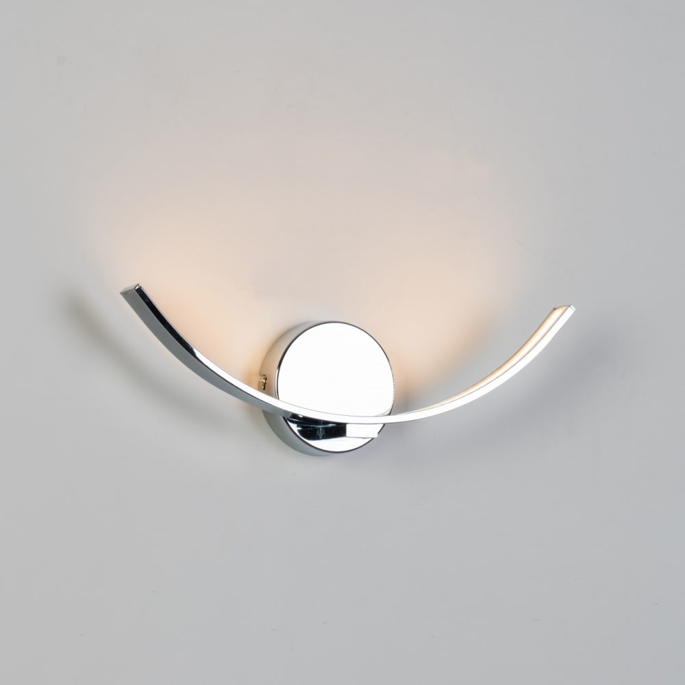 Applique en métal et pvc argenté / chromé 35.5 cm — vue 3