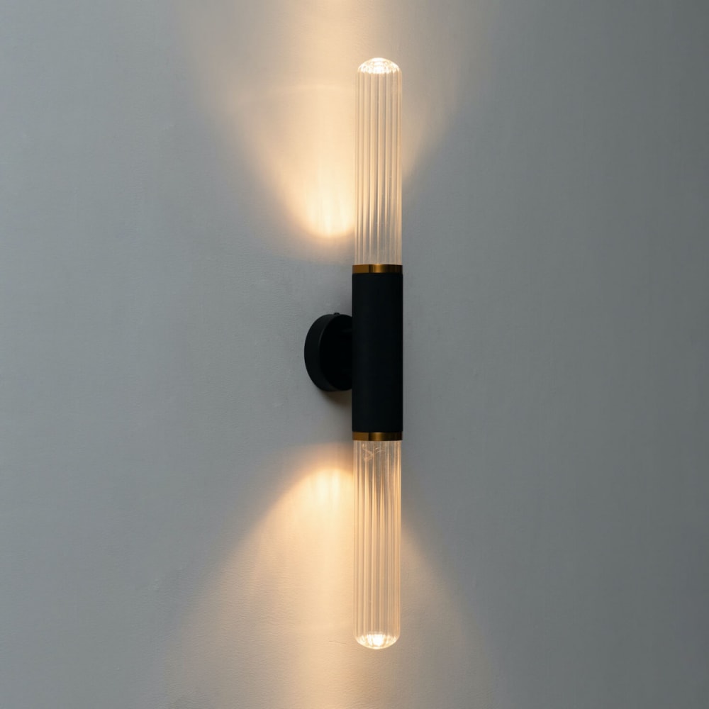 Applique en verre noir 74 cm - Maisons du Monde