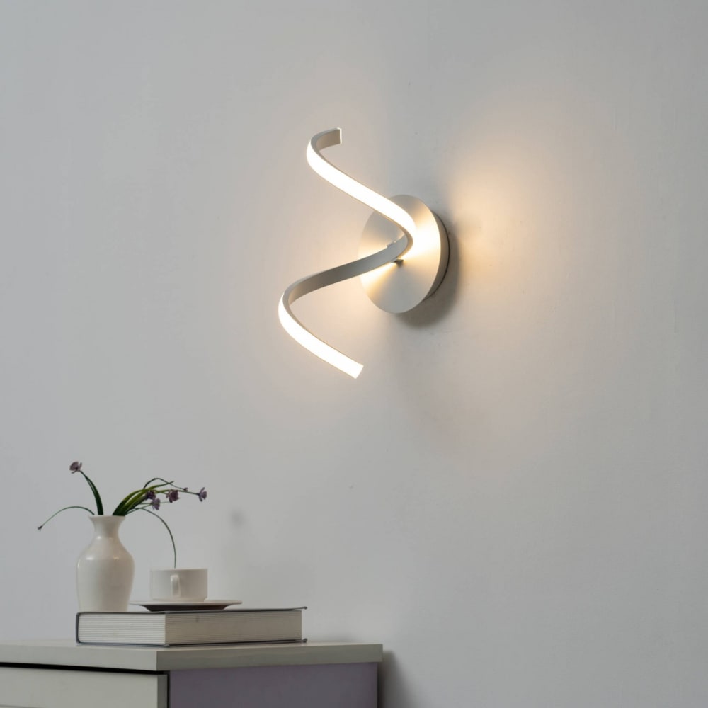 Applique en aluminium blanc 35 cm - Maisons du Monde