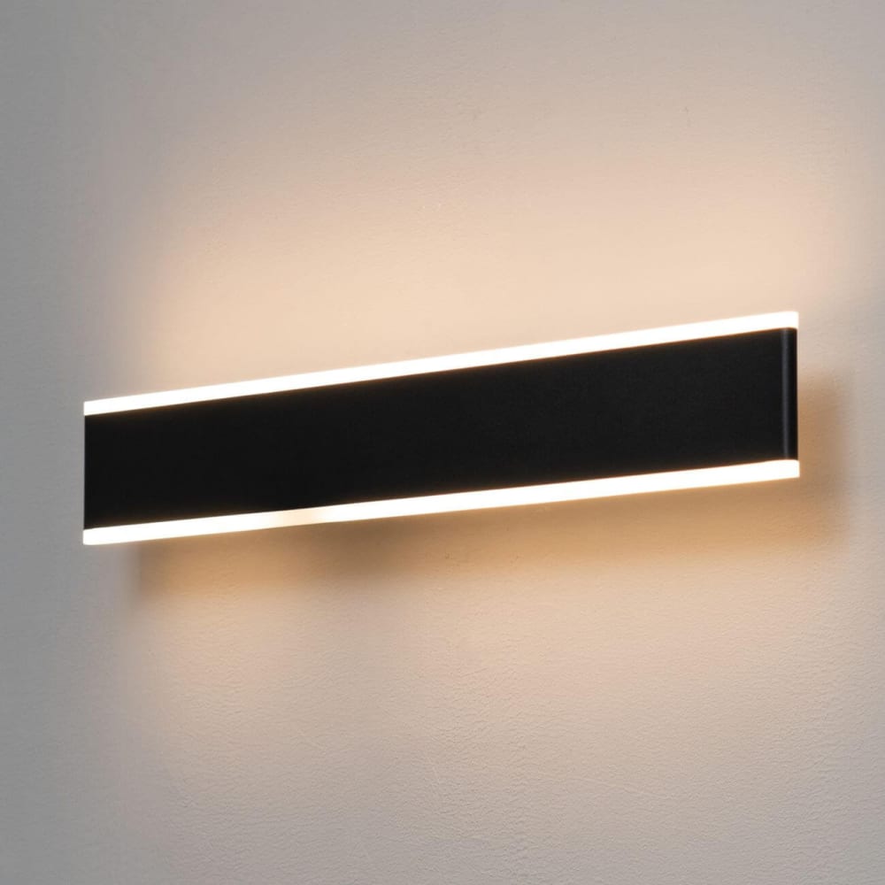 Applique en aluminium noir 50 cm — vue 3