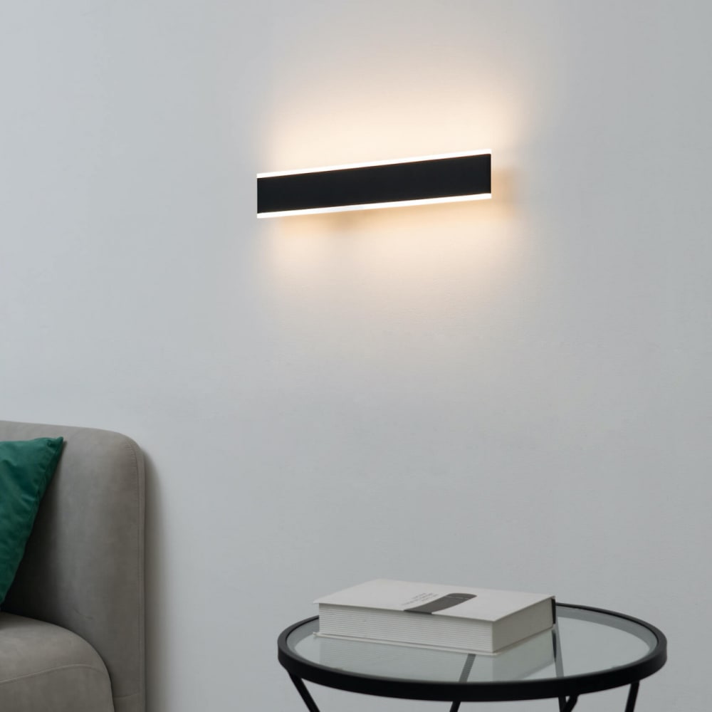 Applique en aluminium noir 50 cm — vue 4