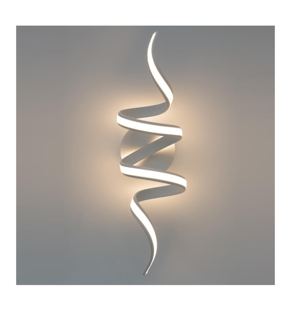 Applique en métal et aluminium blanc 76 cm - Maisons du Monde