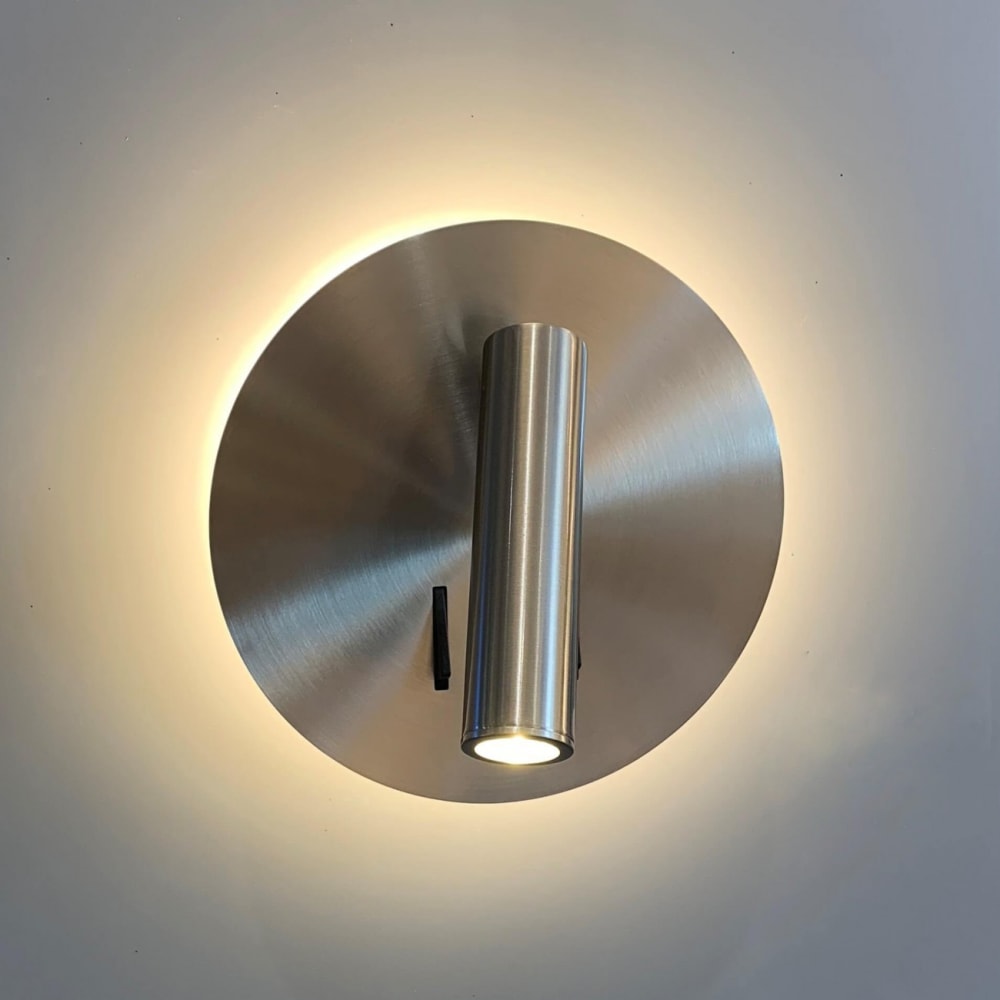 Applique en aluminium argenté / chromé 15 cm — vue 4