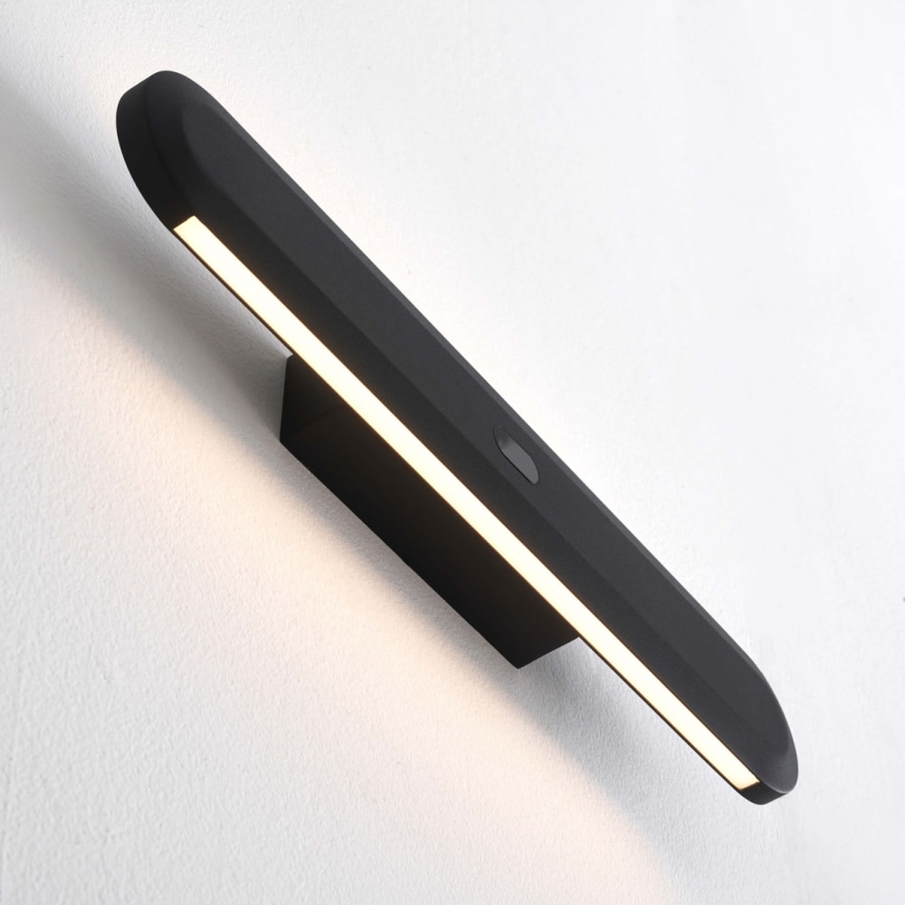 Applique en aluminium et acrylique noir 48 cm - Maisons du Monde