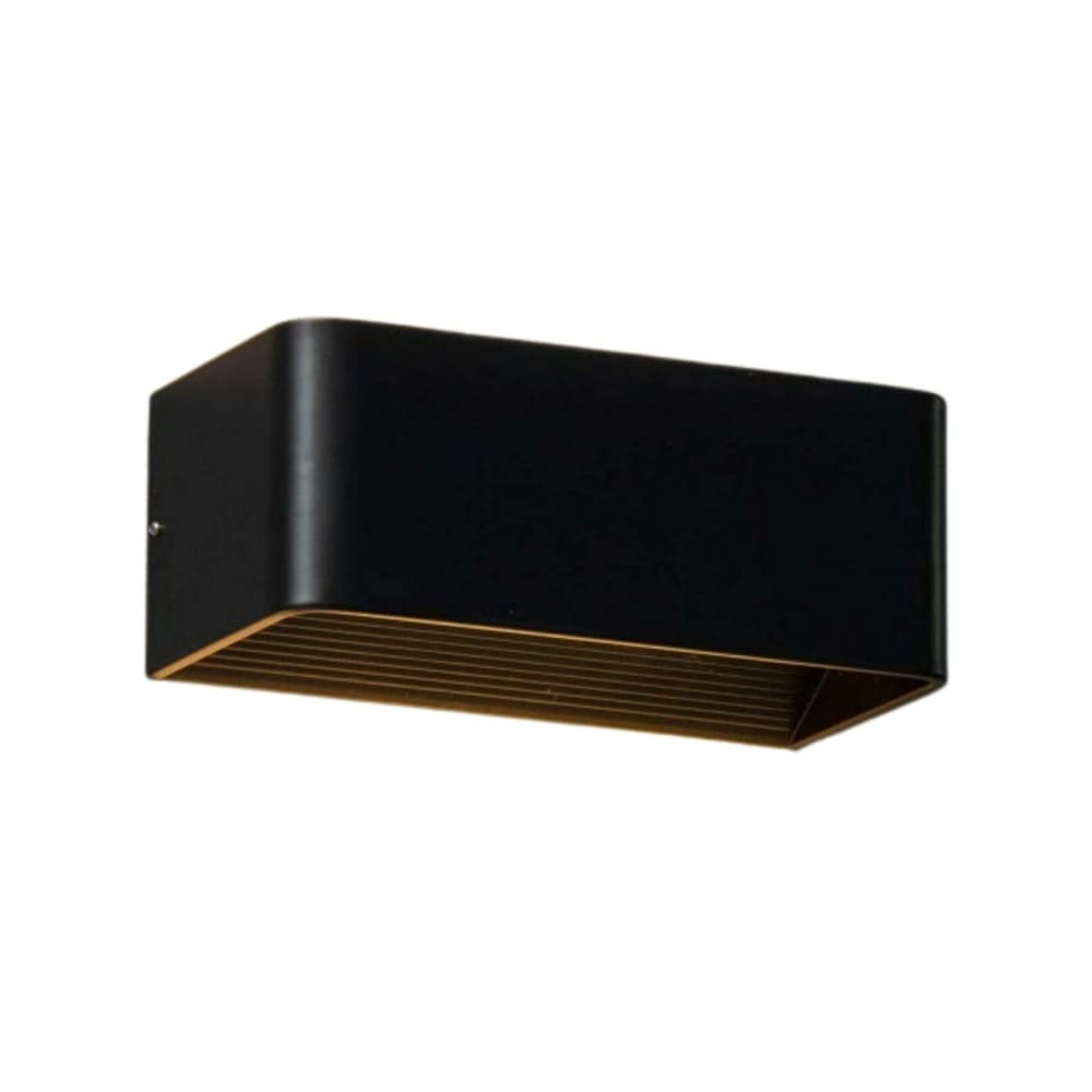 KOSILUM Applique murale tendance noire led - 20 cm - Quadra