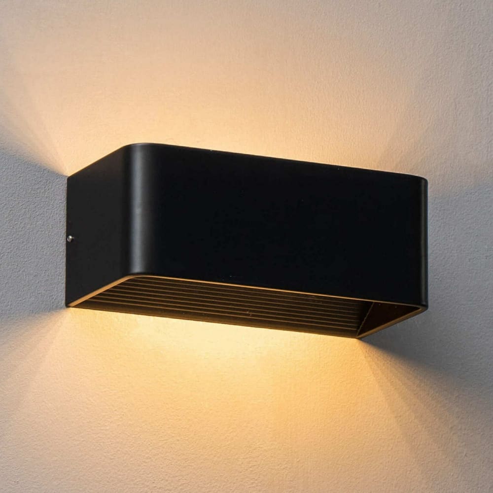 Applique en aluminium noir 20 cm — vue 3