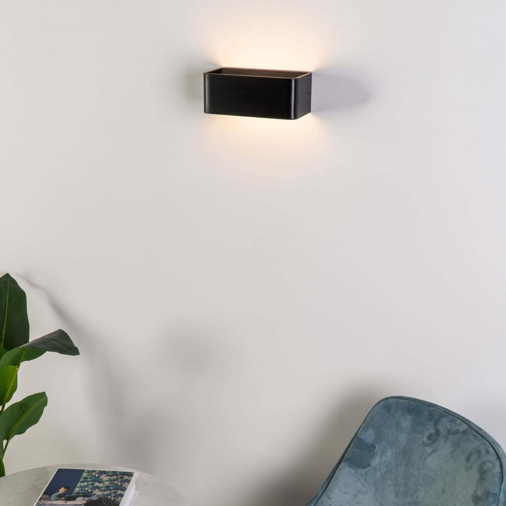 Applique en aluminium noir 20 cm — vue 4