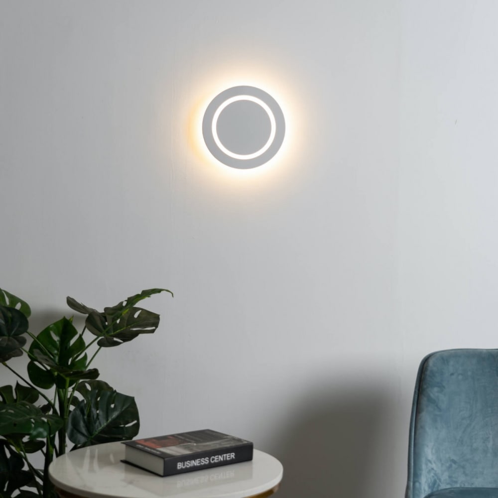 Applique en aluminium et acrylique blanc 24 cm - Maisons du Monde