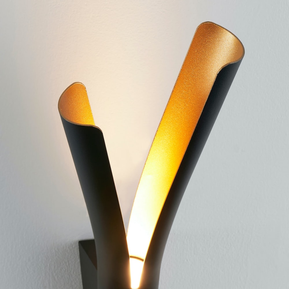 Applique en métal noir et doré 42.5 cm — vue 4