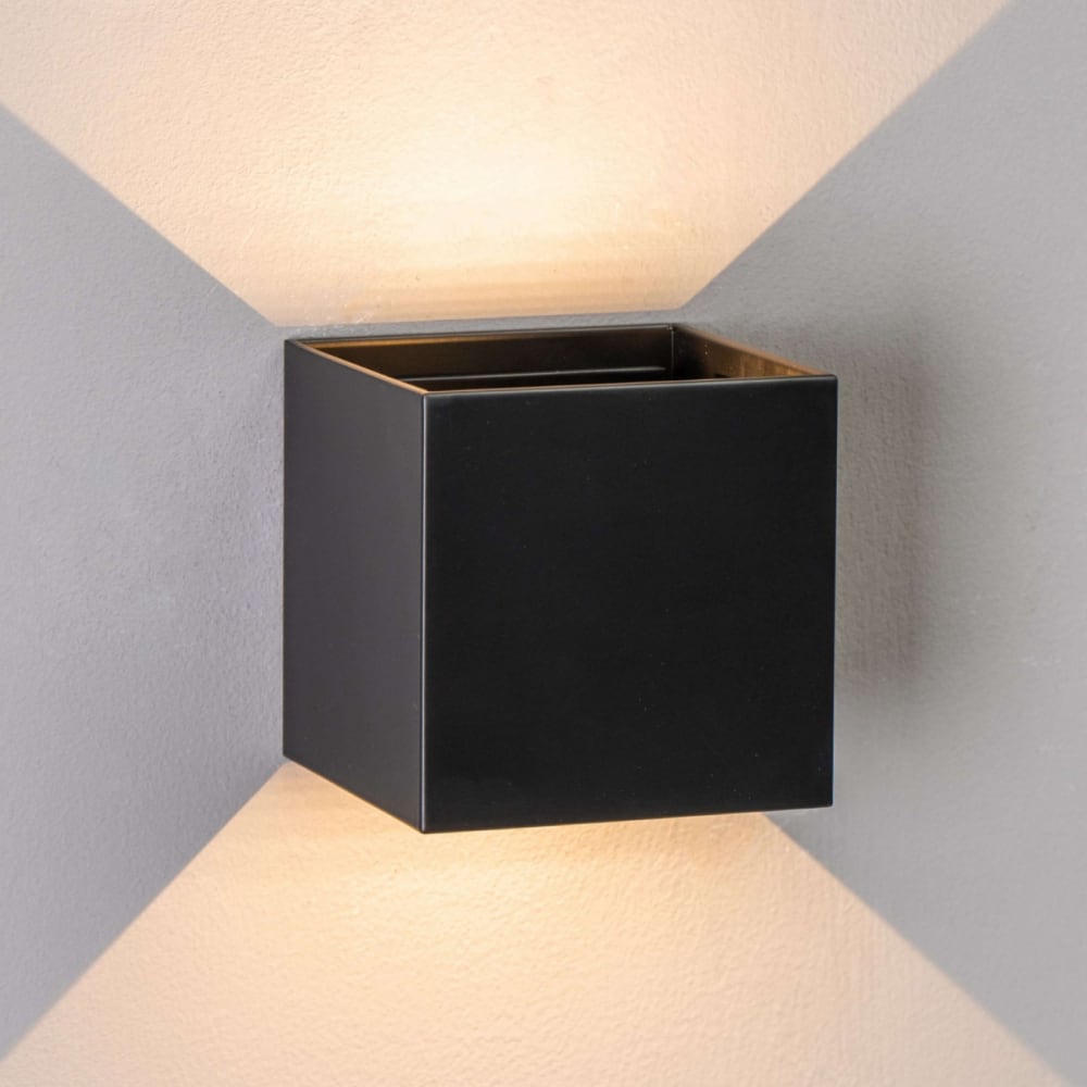 Applique en aluminium noir 10 cm — vue 3