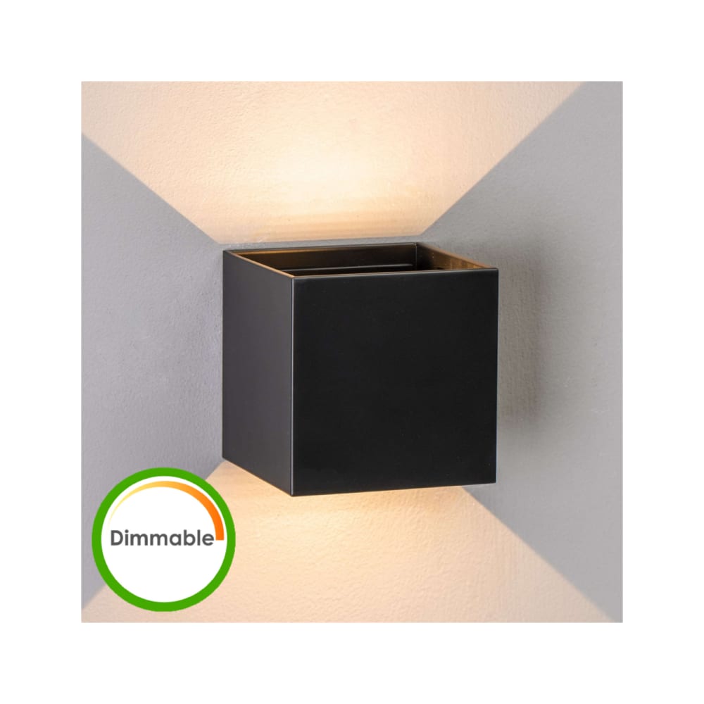 Applique en aluminium noir 10 cm — vue 4