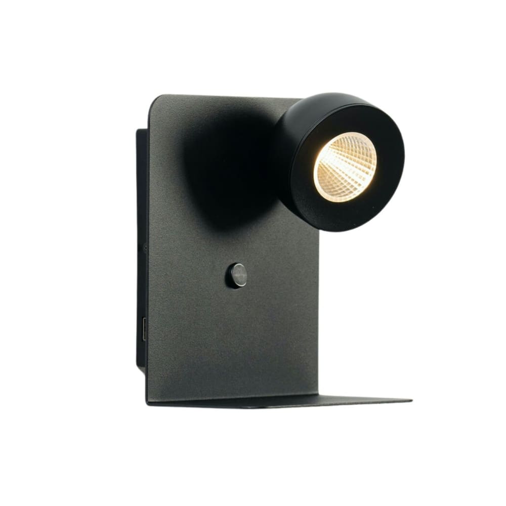 Applique en aluminium Noir 18 cm