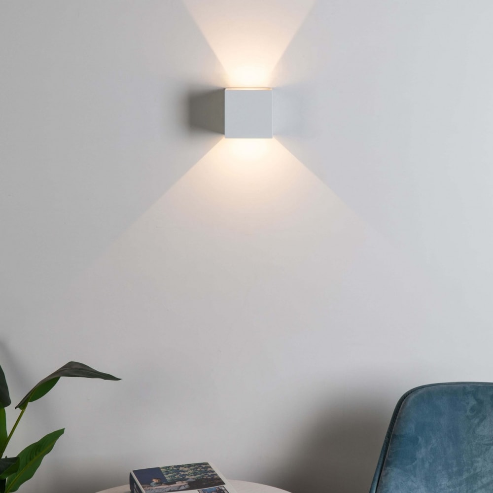 Applique en aluminium blanc 10 cm — vue 4