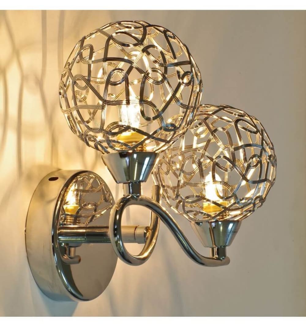 Applique en métal et aluminium argenté / chromé 25 cm - Maisons du Monde