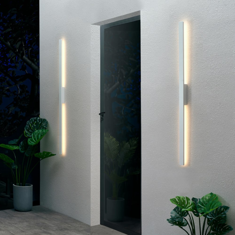 Applique en aluminium blanc 124 cm - Maisons du Monde