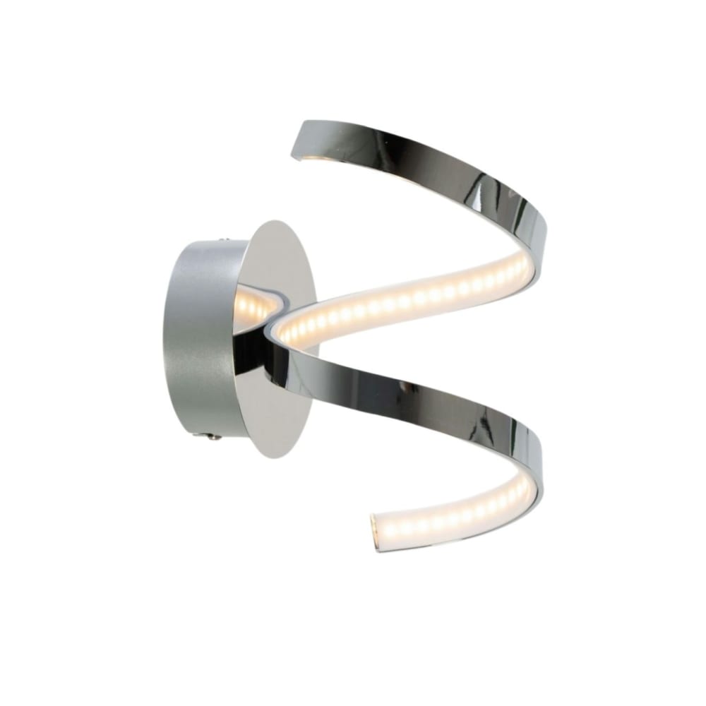 Applique en métal et pvc Argenté / Chromé 25 cm