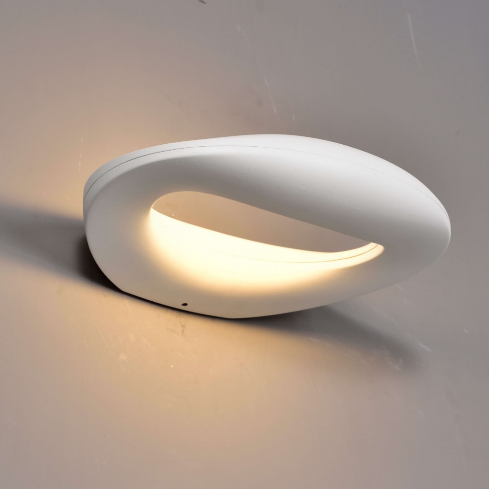 Applique en aluminium blanc 30 cm - Maisons du Monde