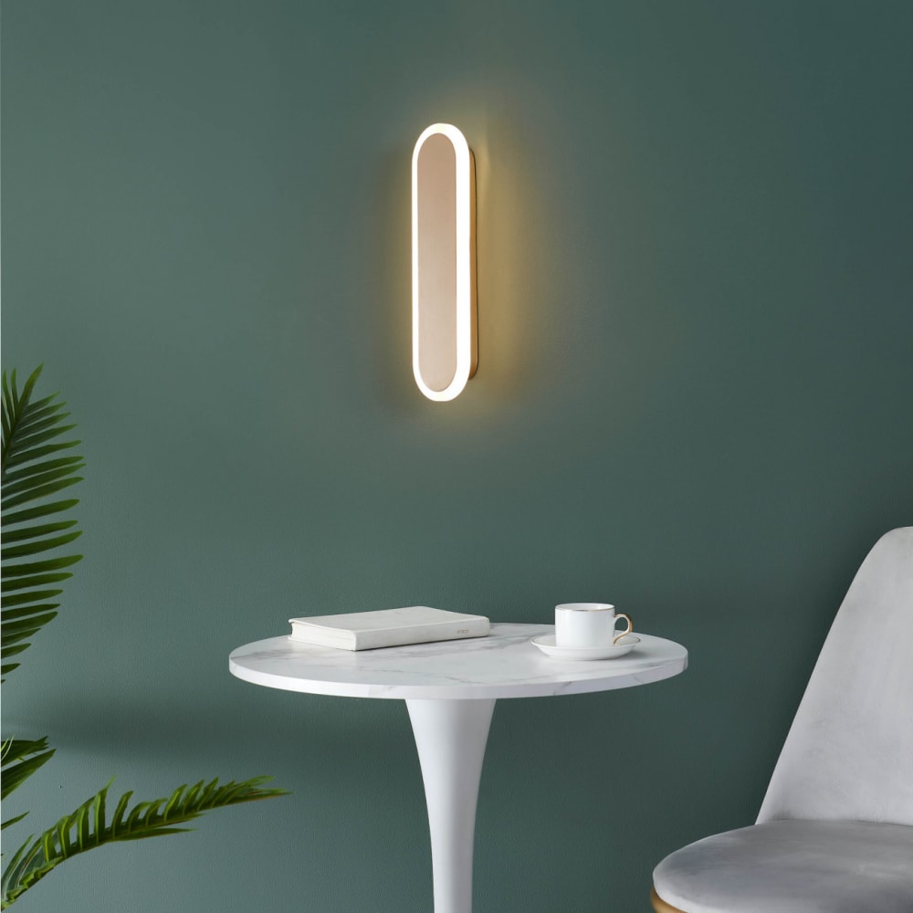 Applique en métal et aluminium doré / laiton 30 cm - Maisons du Monde