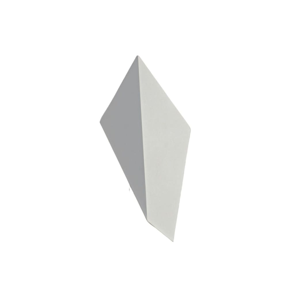 Kosilum Wandleuchte aus Metall 30 cm, Weiß Weiß Metall