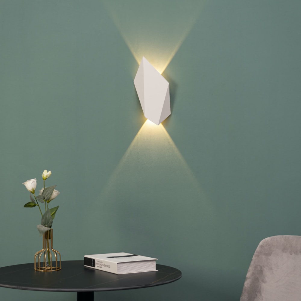 Applique en métal blanc 30 cm - Maisons du Monde