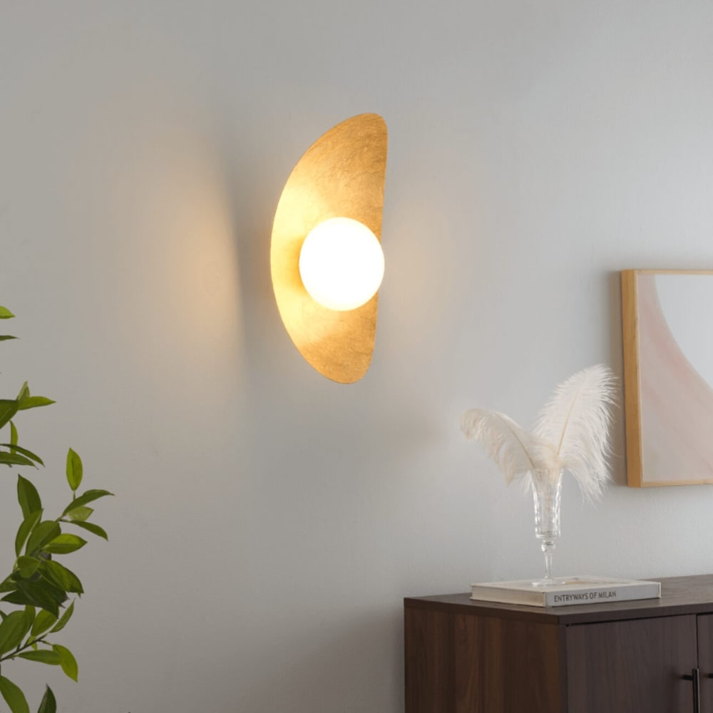 Applique en aluminium doré 40 cm - Maisons du Monde