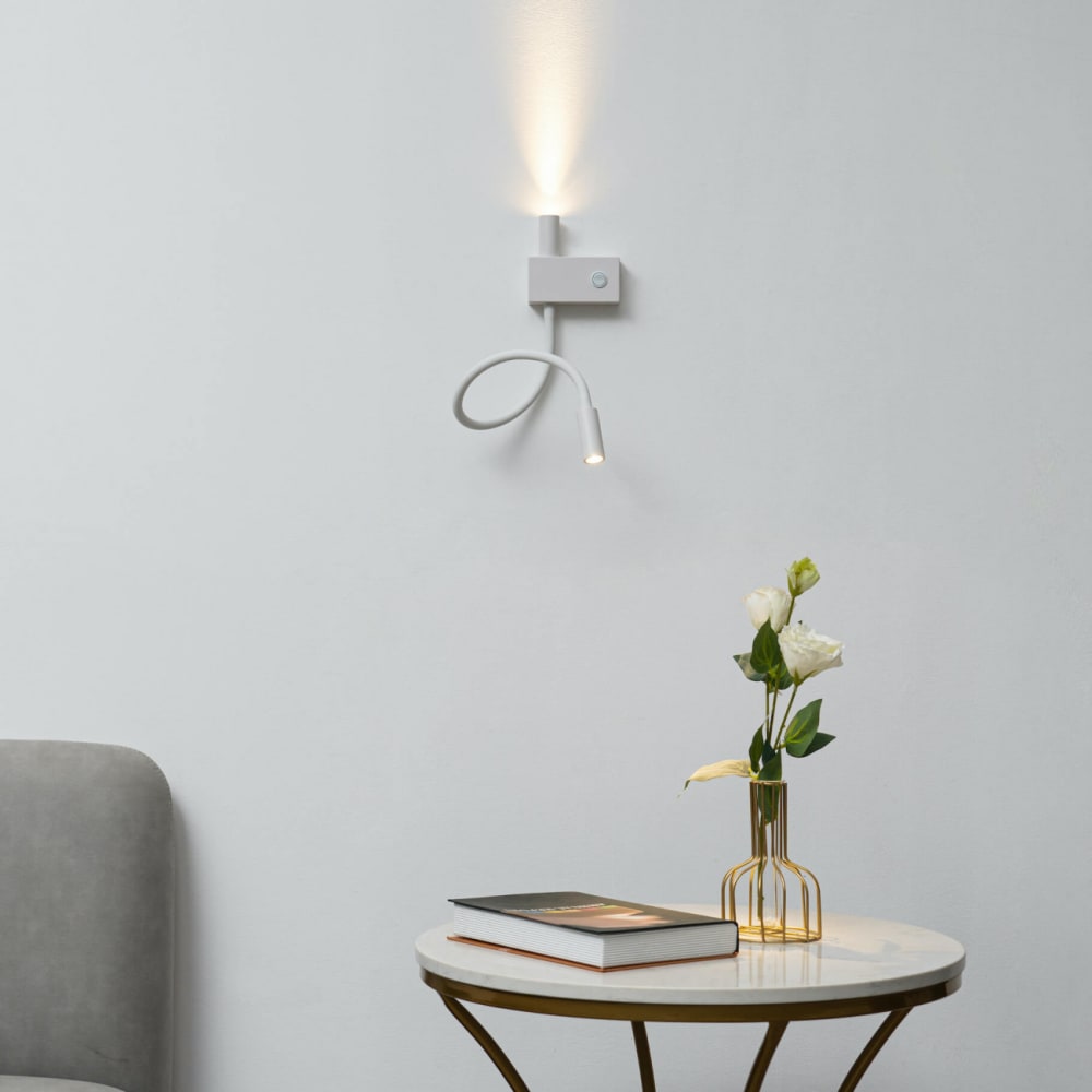 Applique en métal et aluminium blanc 37 cm — vue 4