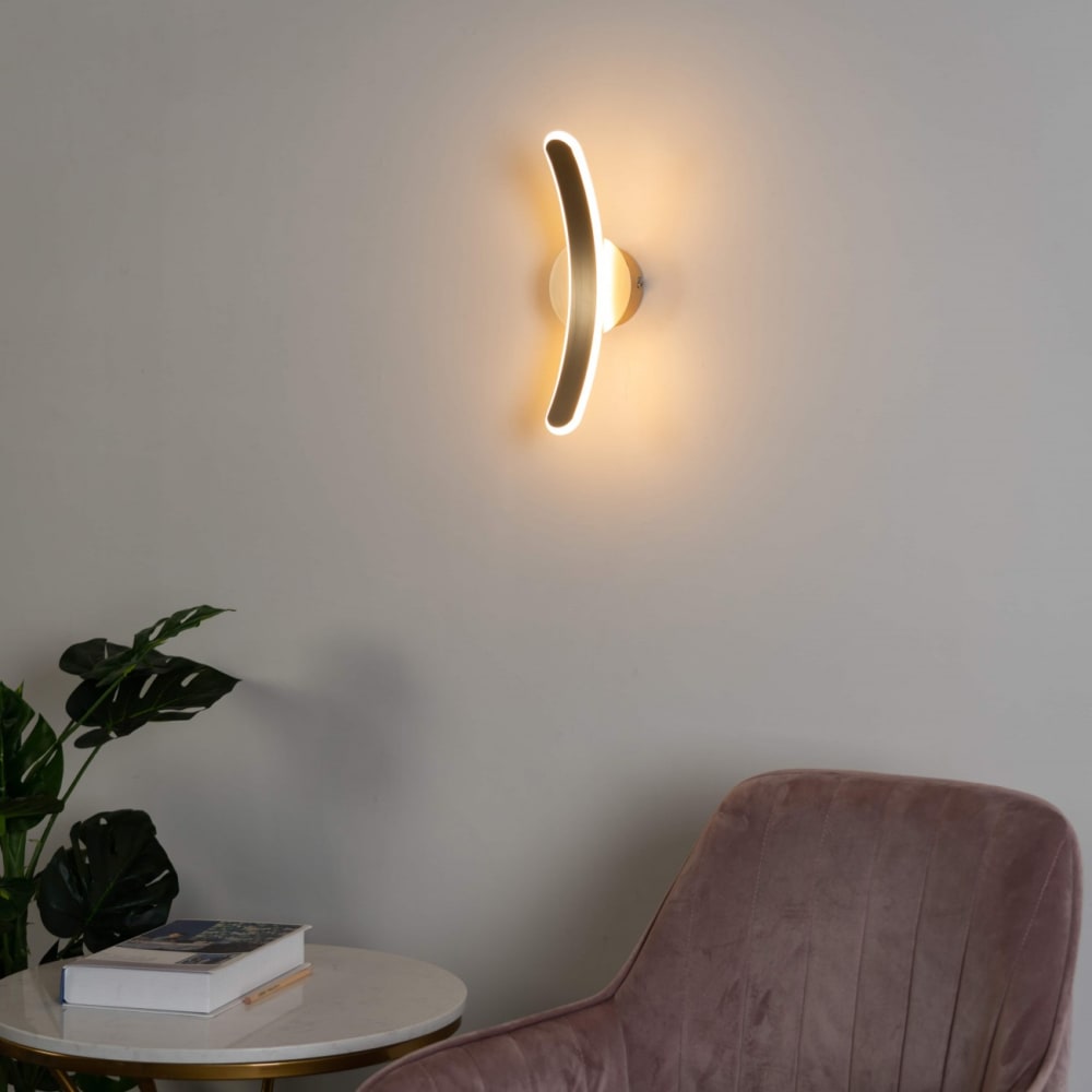 Applique en métal et aluminium doré / laiton 35 cm - Maisons du Monde