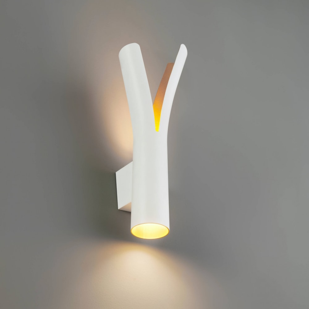 Applique en aluminium blanc et doré 42.5 cm — vue 4