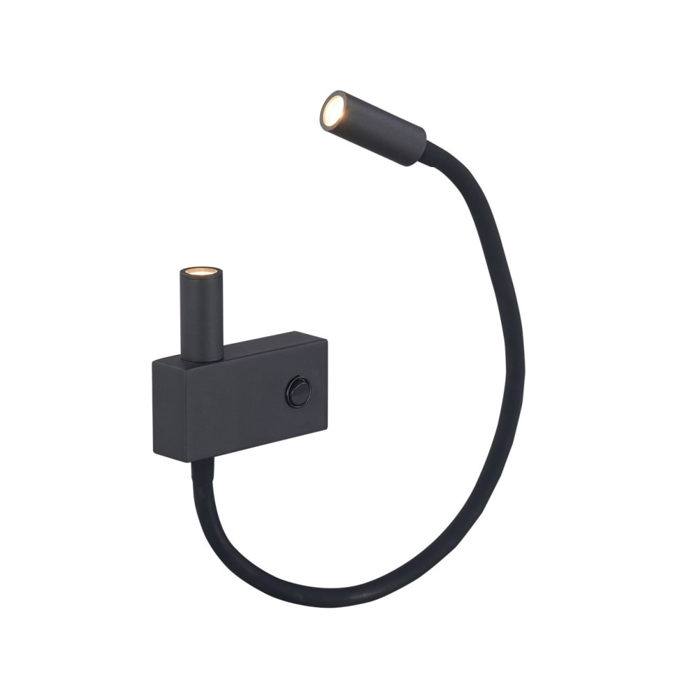 Applique en métal et aluminium Noir 37 cm