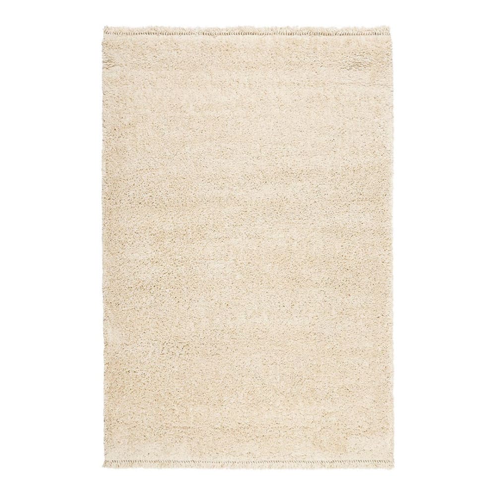 Tapis uni  en polypropylène crème 200x290